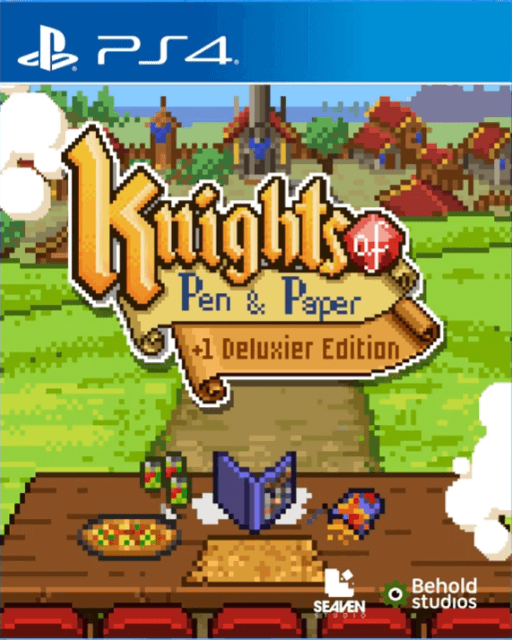 Knights of Pen & Paper +1 Deluxier Edition box art for Playstation 4